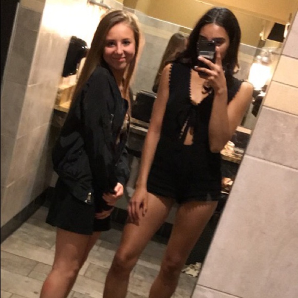 Black romper (one on right)